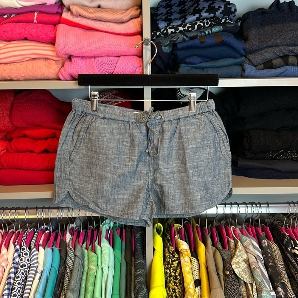 J Crew chambray 3” shorts size XS